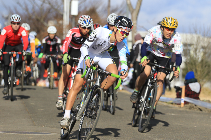 C3Bのレースを制した積田 連（TEAM CHAINRING espoir）