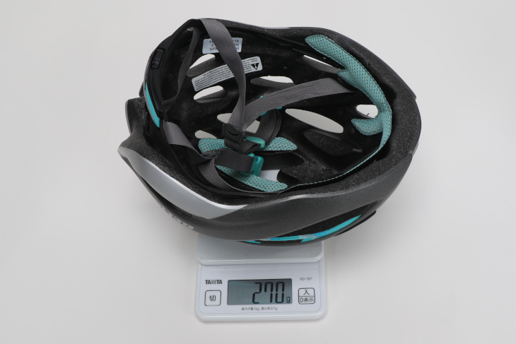 ベル ENDEAVORの重量は実測270g(Sサイズ)だ
