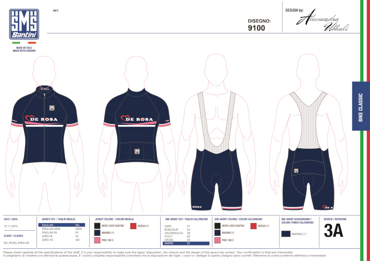 Santini KING XS Complete Model専用デザイン 半袖ジャージ＋ビブショーツ