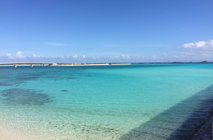 沖縄のなかでも、有数の美しさを誇る青い海をみなさんもぜひ見に来てください！