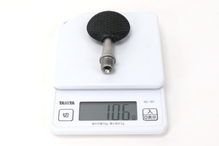 ペダル実測重量(片側)は106g