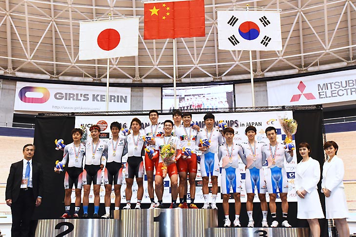 4km団体追抜き 男子エリート 表彰