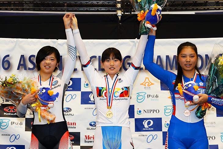 500mタイムトライアル 女子ジュニア 表彰