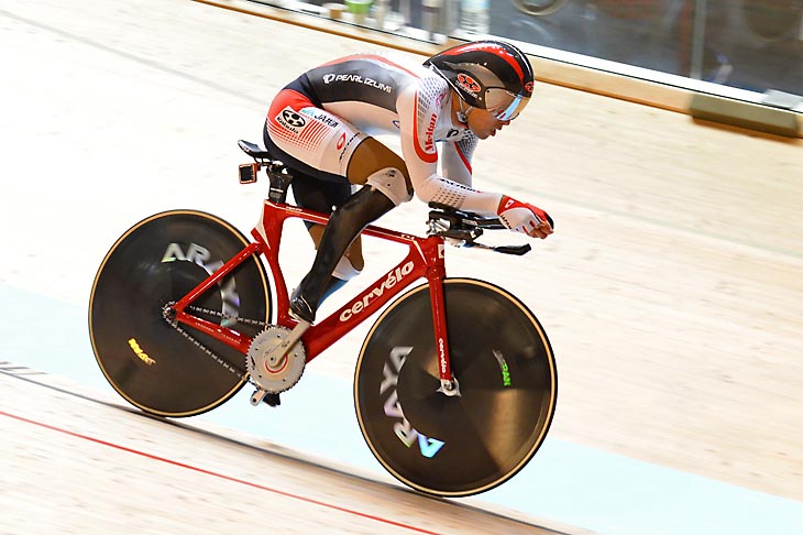 アジア選手権トラックパラサイクリング　3km個人追抜きで優勝した藤田征樹（日立建機）