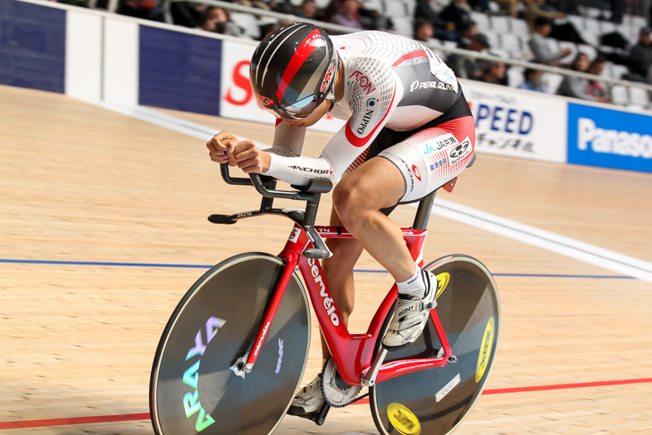 男子エリートオムニアム・個人パーシュート 橋本英也(鹿屋体育大学・NIPPO)4分28秒179
