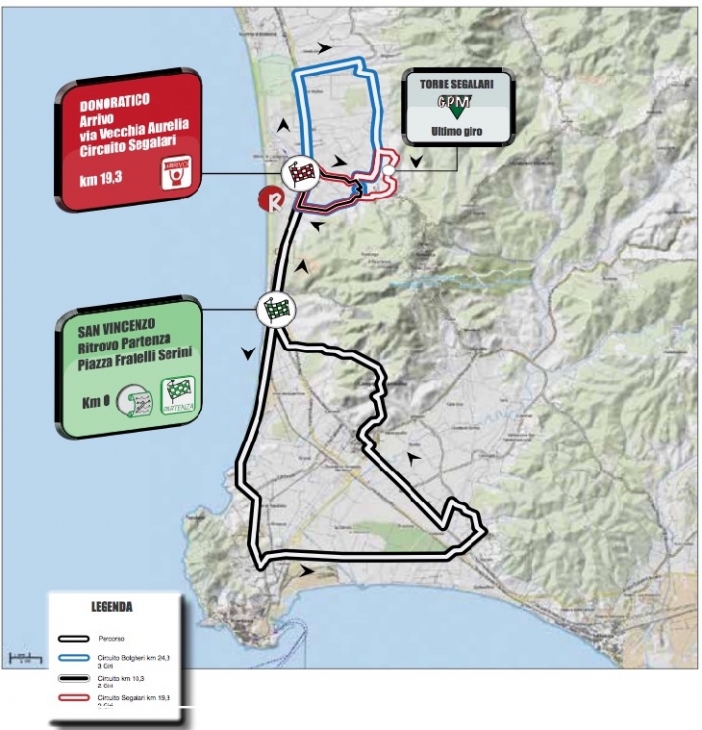 GPコスタ・デッリ・エトゥルスキ2016 コースマップ