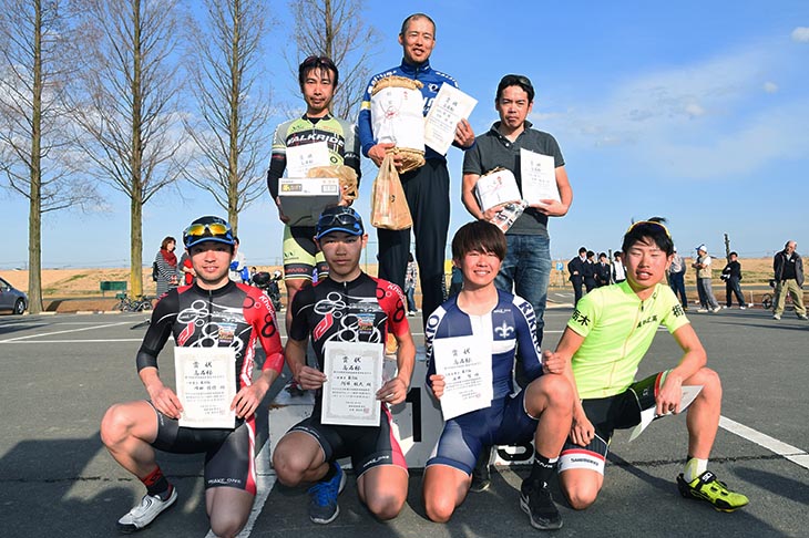 一般男子 表彰 1位から3位までにはJAさいたまからお米の賞品