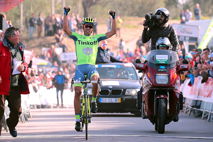 第5ステージ　最終日の山頂フィニッシュを制したアルベルト・コンタドール（スペイン、ティンコフ）