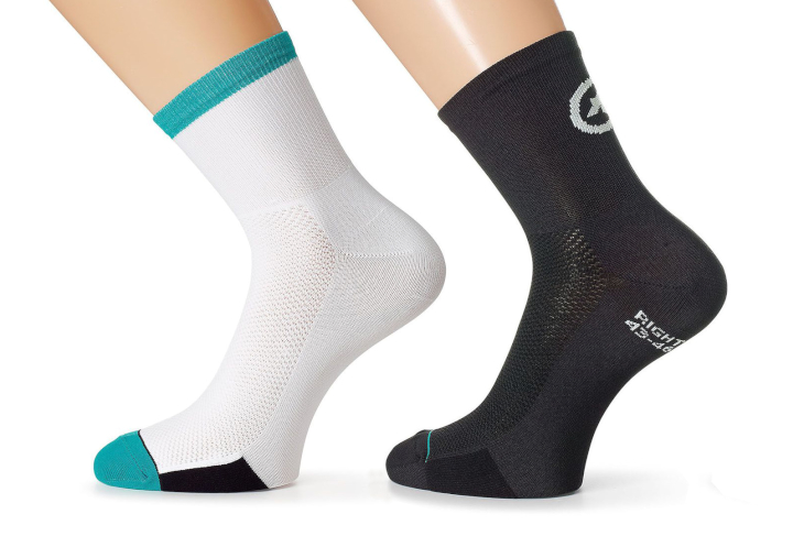 アソス FF_1.sock_evo7(blockBlack/FF_1Green)
