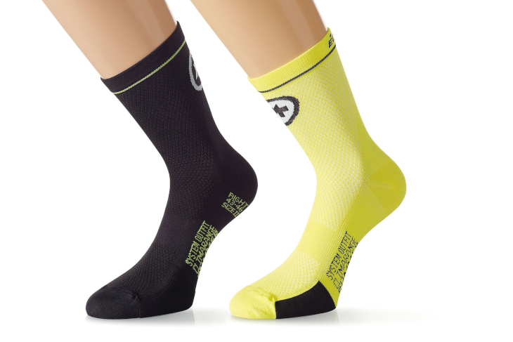 アソス équipeSocks_evo7(voltYellow/blockBlack)
