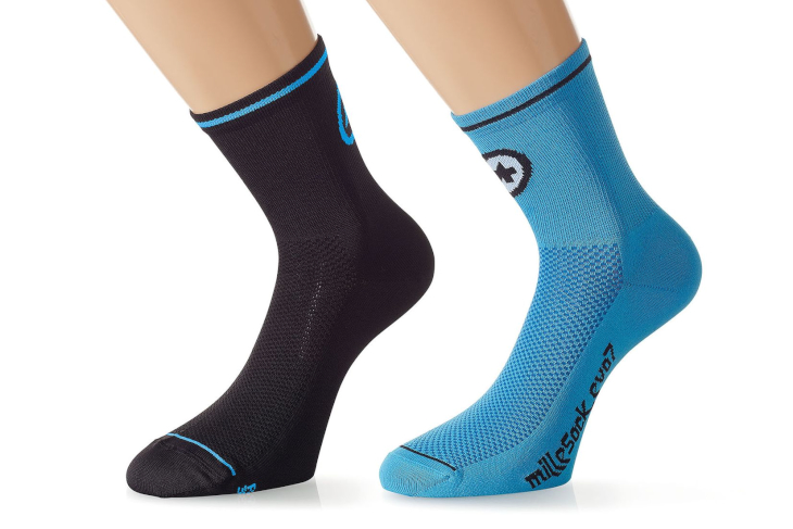 アソス milleSock_evo7(calypsoBlue/blockBlack)