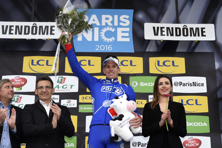 ステージ優勝を飾ったアルノー・デマール（フランス、FDJ）