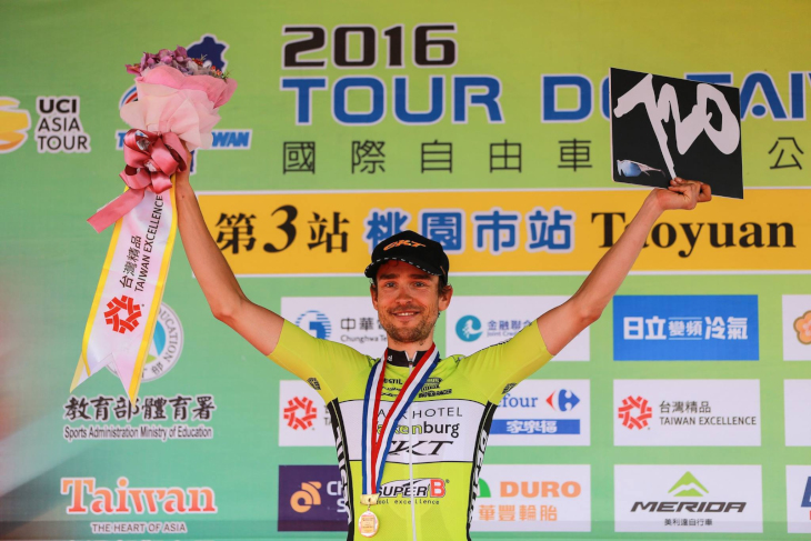 第3ステージ優勝のペーター・シュルティング(オランダ、パークホテル・ファルケンベルグ)