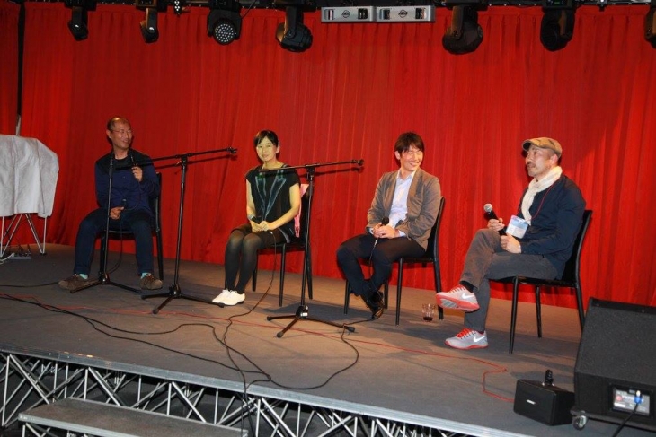 小田島梨絵、野口忍さん、岩崎代表、CW綾野編集長によるトークショー