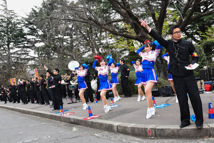 慶応大学の応援団のみなさん