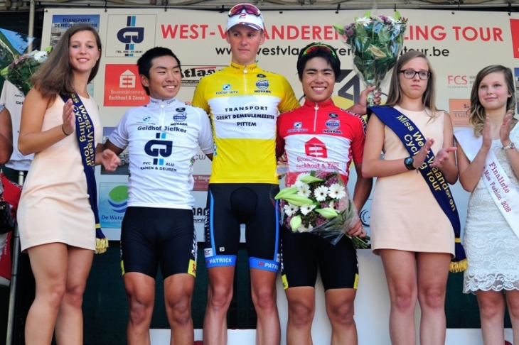 2015年のWest Vlaanderen Cycling Tourでは日本人選手2名が表彰された