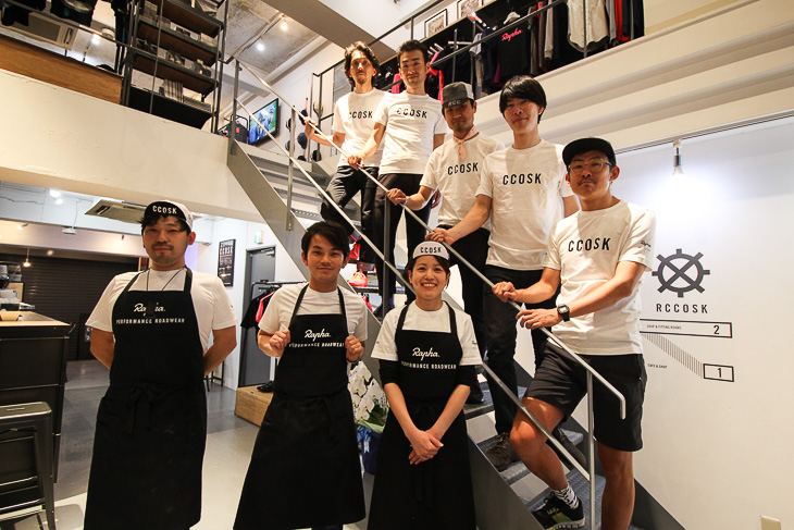 Rapha Cycle Club Osakaスタッフの皆さん