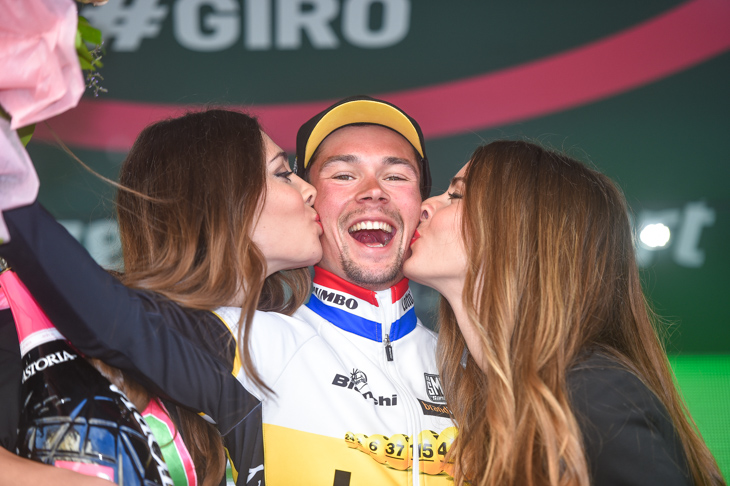ステージ優勝を果たしたプリモス・ログリッチ(スロベニア、ロットNLユンボ)