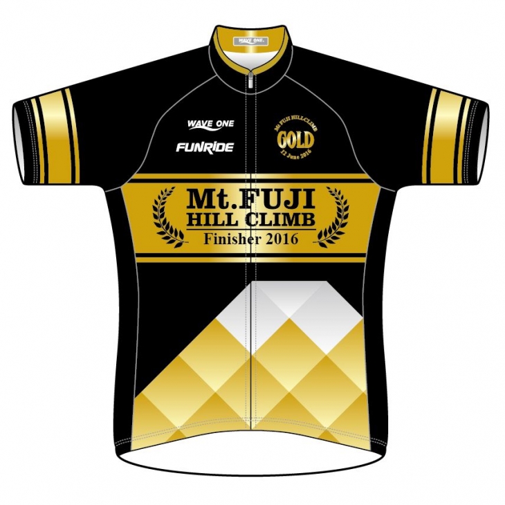 ウエイブワン 2016 Mt富士ヒルクライム フィニッシャージャージ(GOLD)