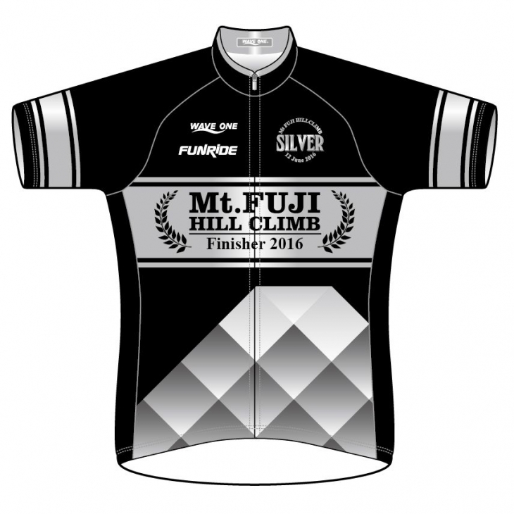 ウエイブワン 2016 Mt富士ヒルクライム フィニッシャージャージ(SILVER)