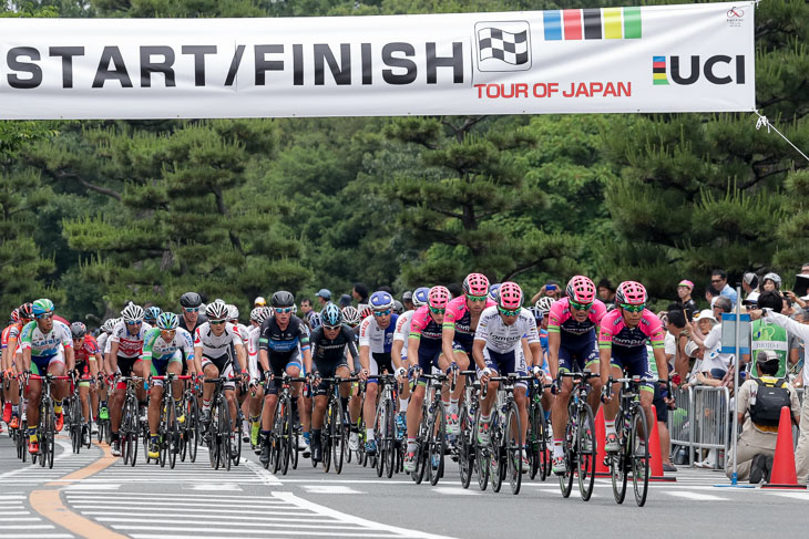 ツアー・オブ・ジャパン出場選手による堺国際クリテリウムは午前10時50分スタート