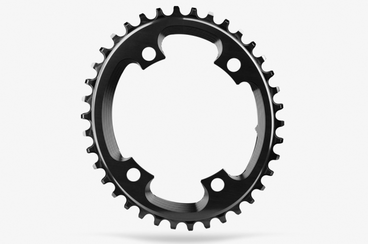 アブソリュートブラック CX OVAL 110/4 BCD N/W TRACTION CHAINRING（ブラック）