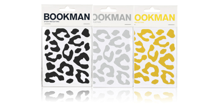 ブックマン STICKY LEOPARD REFLECTORS(ブラック、ホワイト、イエロー)