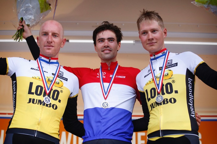 オランダ 2度目の優勝を果たしたトム・ドゥムラン(ジャイアント・アルペシン)