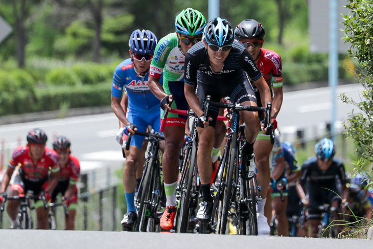 4周目、上りで木村圭佑（シマノレーシング）がペースを上げる