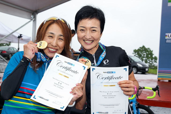 70km女子　45-49でワン・ツーのチェリージャパン