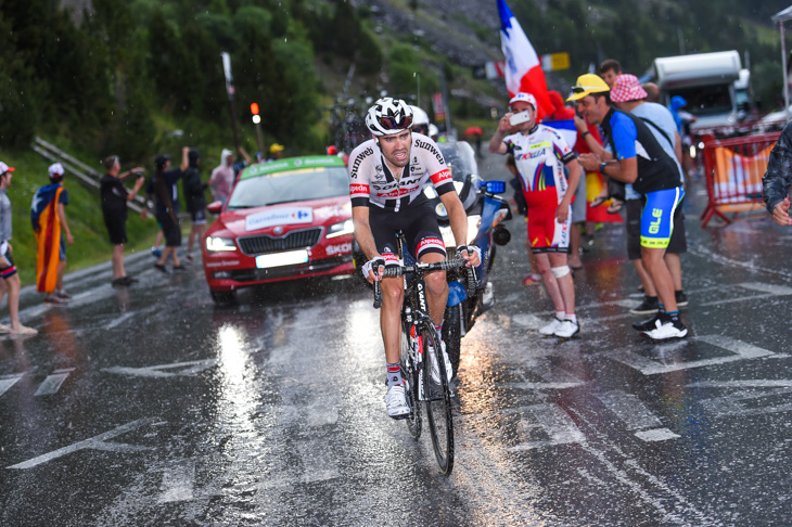 2016年ツール・ド・フランス第9ステージを制したトム・ドゥムラン（オランダ、ジャイアント・アルペシン）