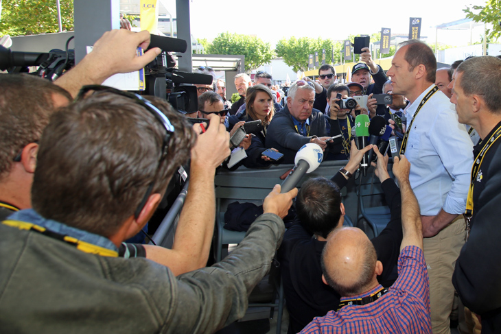 ニースでのテロについてのツール・ド・フランスの姿勢を語る総合ディレクターのクリスティアン・プリュドム氏