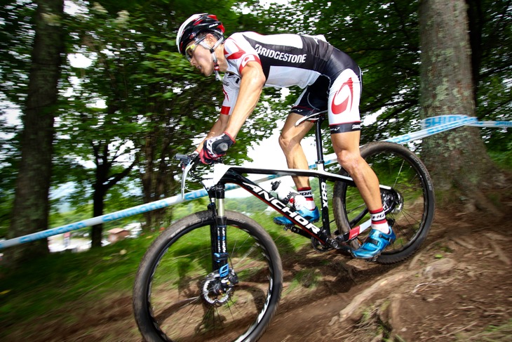 2位に入った平野星矢(Bridgestone Anchor Cycling)