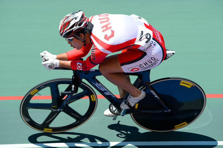 1kmタイムトライアル優勝 宮本隼輔(中央大学)
