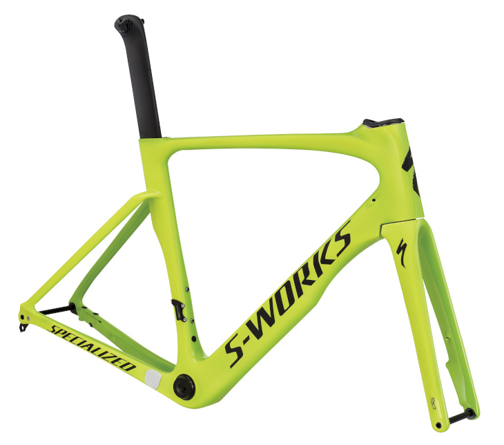 スペシャライズド S-WORKS VENGE DISC ViAS FRAMESET（GLOSS MONSTER GREEN/TEAM YELLOW/SATIN BLACK ）