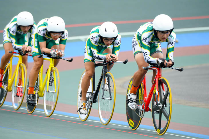 4kmチームパーシュート予選2位 岐阜第一4分23秒082