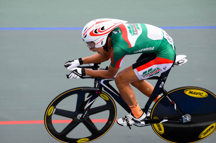 1kmタイムトライアル2位　治田知也（吉田）　1分5秒627