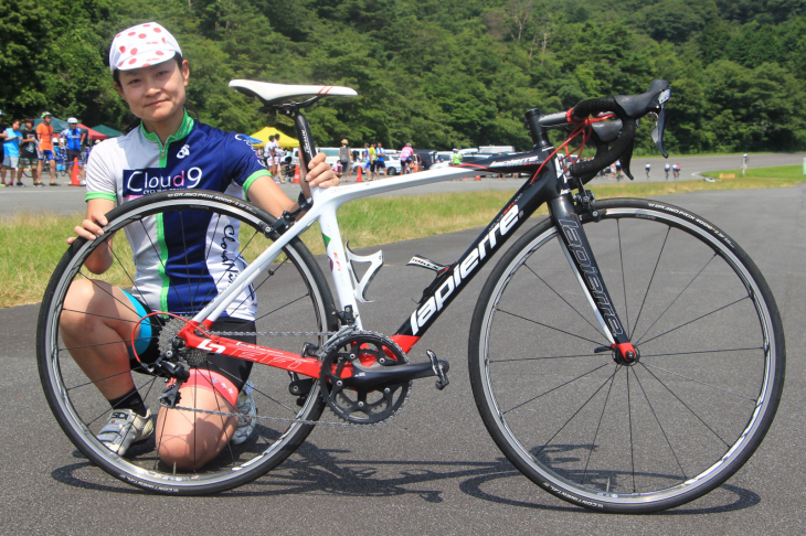 荒井美代子さん(Cloud9)ラピエール XELIUS EFI 100