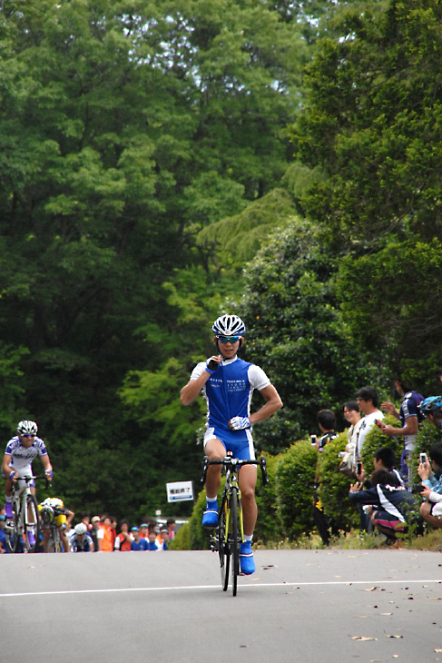 修善寺の学生レースにて。これが大きな大会では初めての優勝