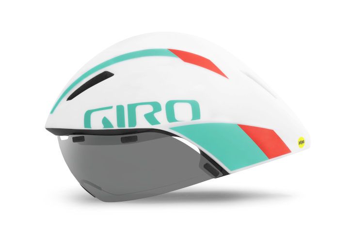 ジロ Aerohead MIPS（Matte White / Turquoise / Vermillion）