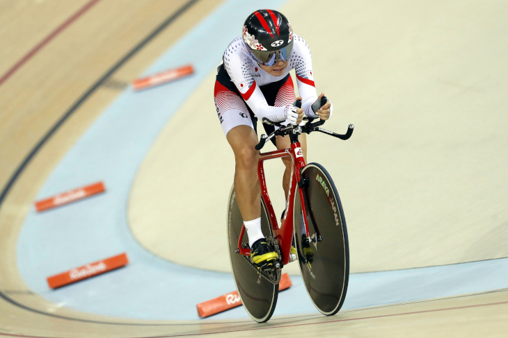 リオ五輪トラック オムニアムを走る塚越さくら 500mTTは6位タイム