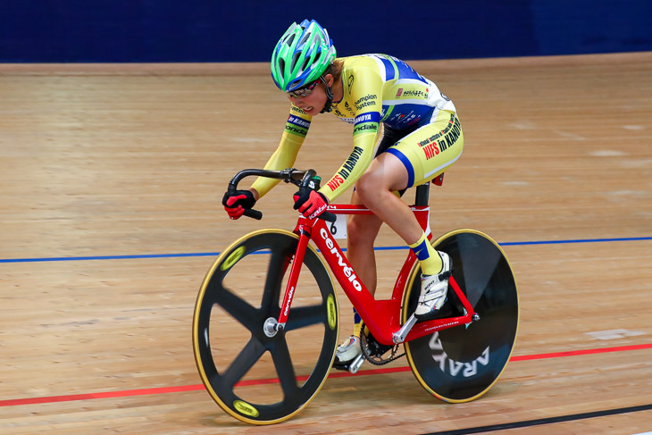 女子ポイントレース 優勝した橋本優弥(鹿屋体育大学)