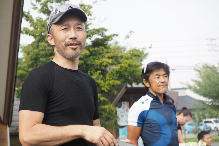 イベント発起人の1人であるプロサイクリングショップ「正屋」の岩崎正史代表