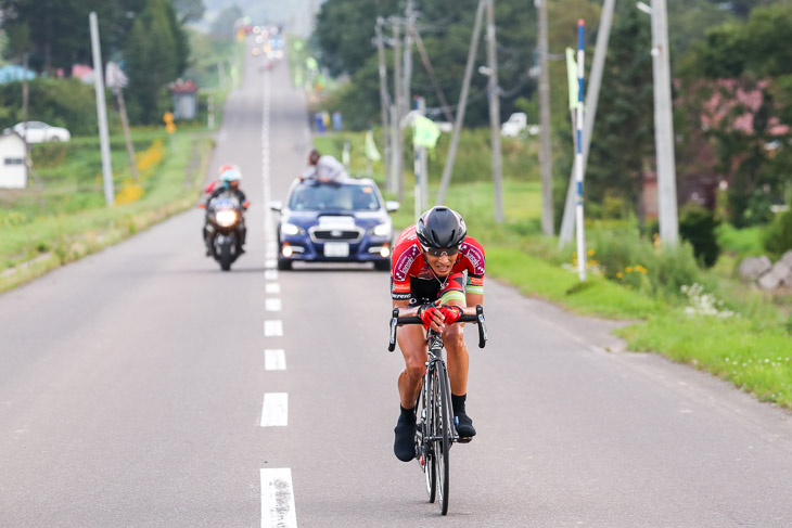 第2ステージ　ラスト3km、フィニッシュ地点を目指す増田成幸（宇都宮ブリッツェン）