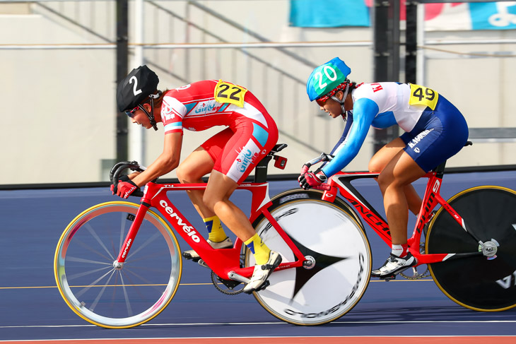 女子ポイントレース 橋本優弥(岐阜県、鹿屋体育大学)が優勝