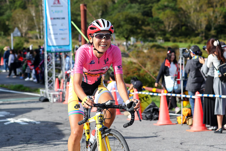 女子は唐見実世子（弱虫ペダルサイクリングチーム）が1時間07分33秒で優勝