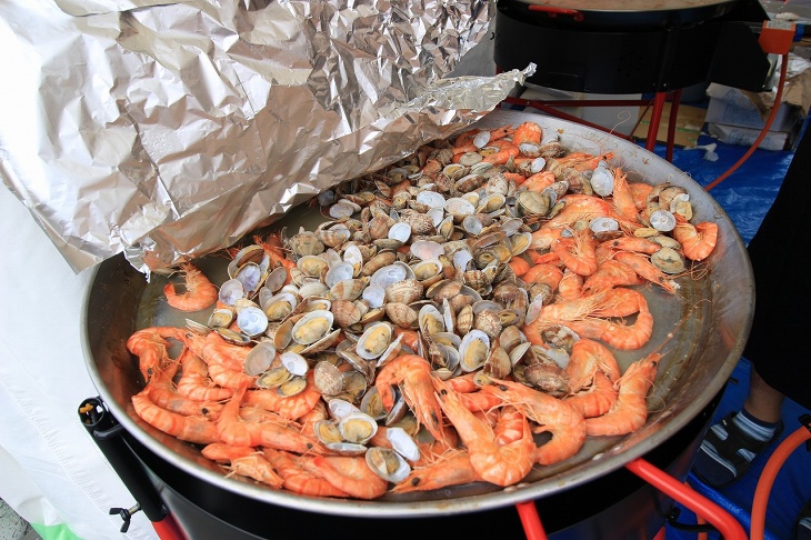 魚介のうまみたっぷりの三陸パエリヤ!絶品です