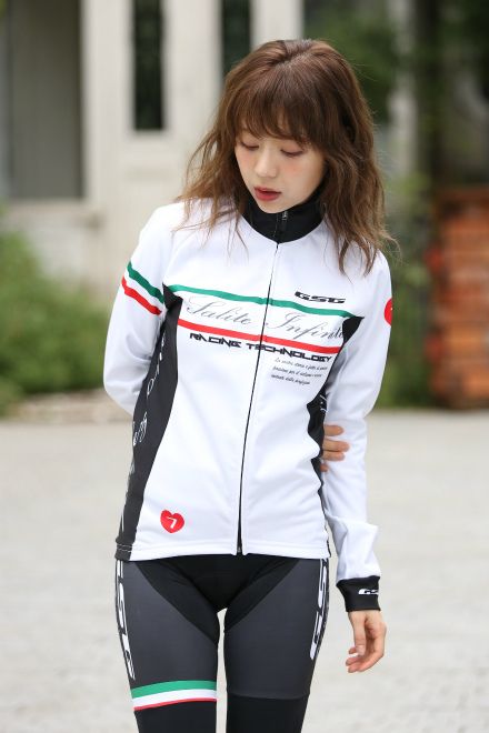 ジェッセージ Salite Infinite Lady LS Jersey Blackt(ホワイト)