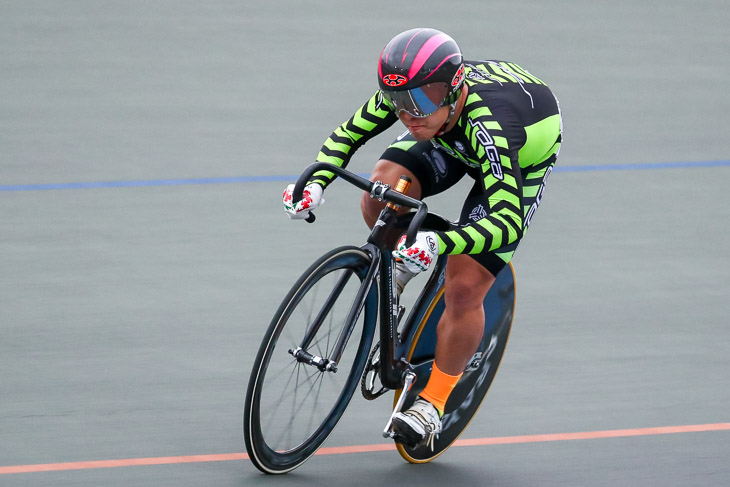 成年男子スプリント予選 2位 橋本瑠偉(佐賀、明治大)10秒490 大会新