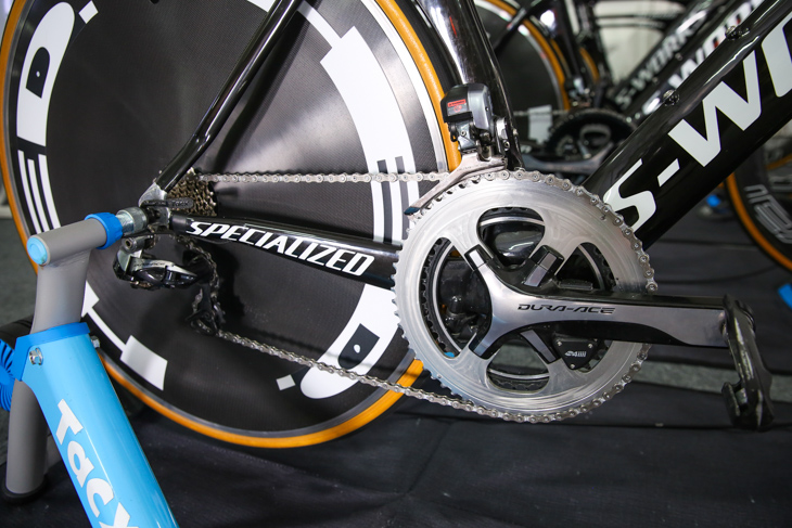UCI男子チームTT　エティックス・クイックステップは58Tのチェーンリングを使用